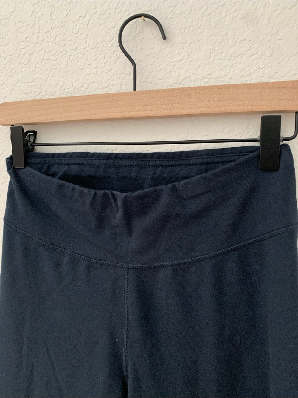 Pact Organic Cotton-Navy Bootcut Pull-On Pants - Picture 3 of 4